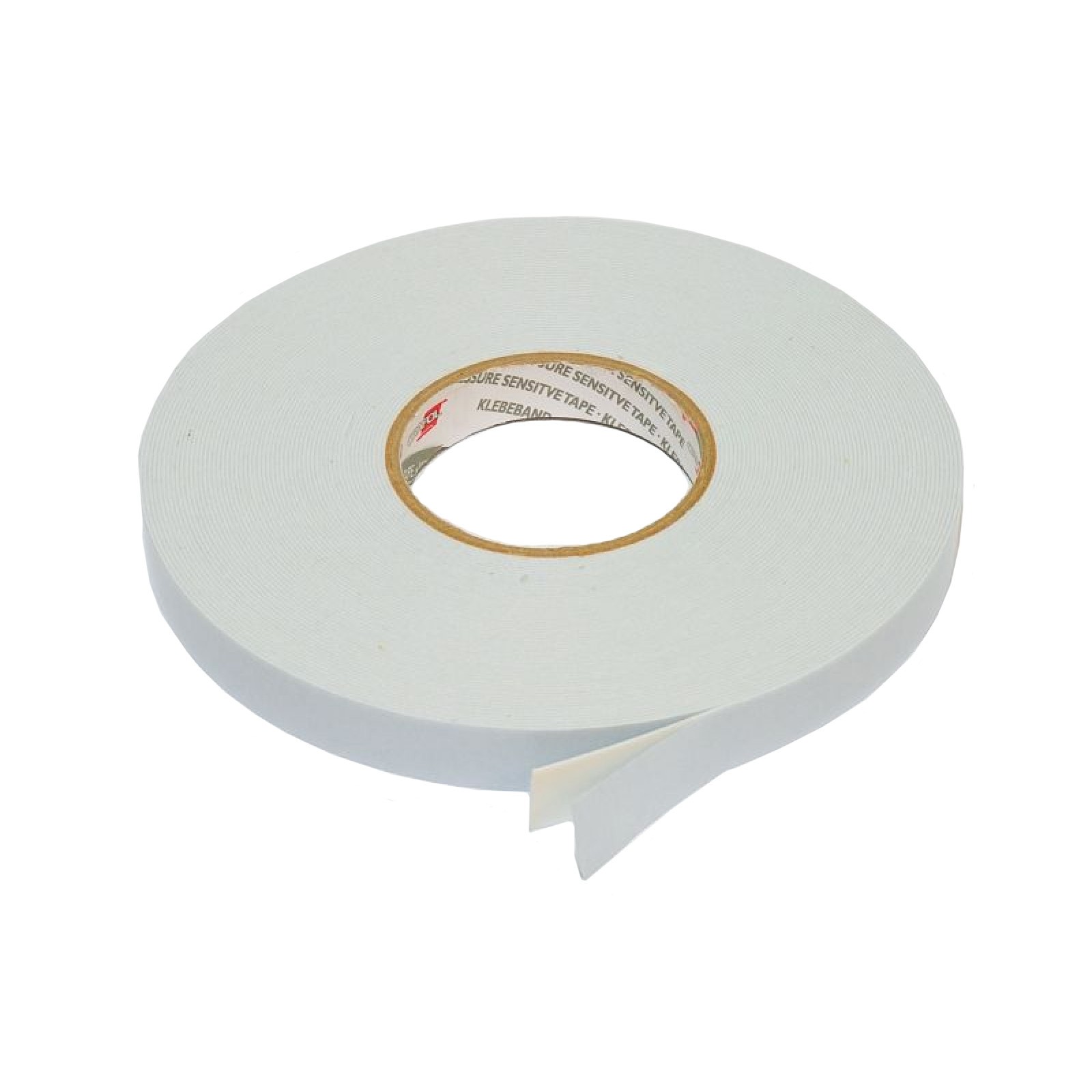 Banda dublu adeziva buretata, alba, 1140 microni, aplicatii interior sau exterior 25 m 20 mm - imagine 3